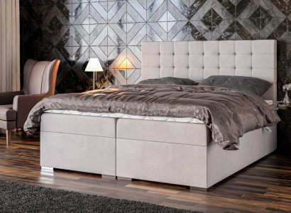 Łóżko Meble Modern Design Podwójne łóżko Luksusowe łóżko Sypialnia Włókiennicze Box Spring Bed